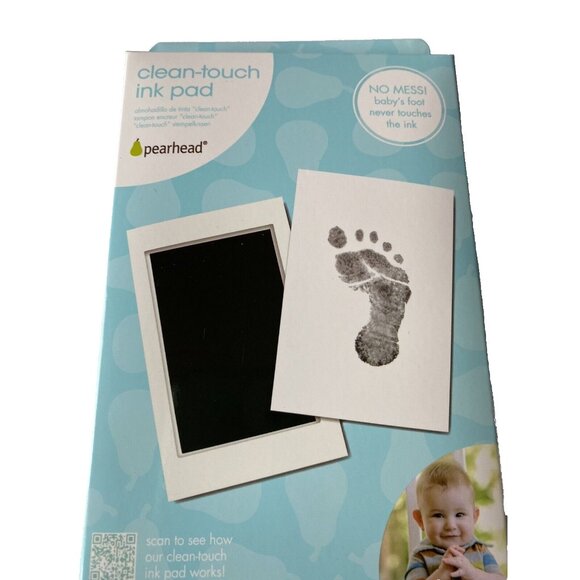 Pearhead Newborn Baby Handprint or Footprint “Clean-Touch” Ink Pad - Picture 2 of 4